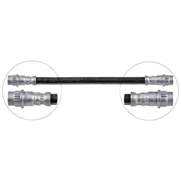 Brake hose 222 mm INN M10x1.0 INN M10x1.0 A.B.S. for e.g. OPEL CROSSLAND