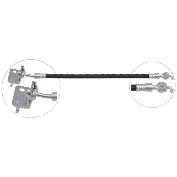 Bremsschlauch hinten rechts 357mm A.B.S. für i10 II