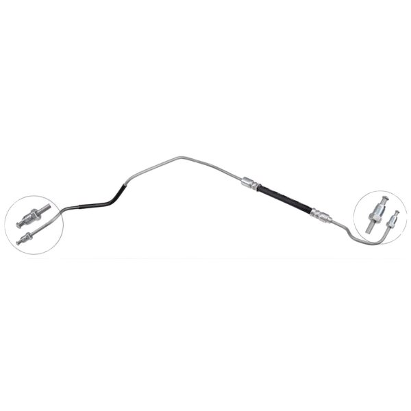 Brake hose 455 mm OUT M10x1.0 OUT M10x1.0 A.B.S. for e.g. RENAULT MEGANE