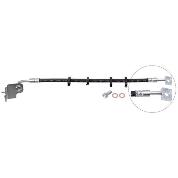Bremsschlauch vorne links 369mm A.B.S. für JAGUAR S-TYPE II