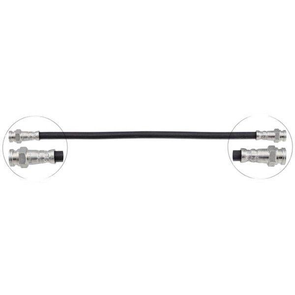 Brake hose 367 mm INN M10x1.0 INN M10x1.0 A.B.S. for e.g. RENAULT 18