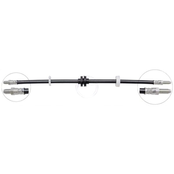 Brake hose 475 mm OUT M10x1.0 OUT M10x1.0 A.B.S. for e.g. ALFA ROMEO 33