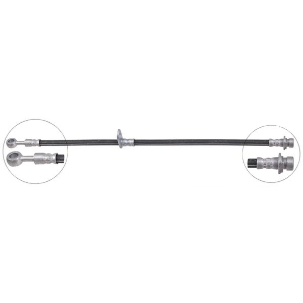 Brake hose front left ABS for HONDA ACCORD VI