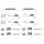Accessory set parking brake shoes Ø 168 mm A.B.S. for HYUNDAI ACCENT and others