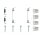 Accessory set brake shoes Ø 203 mm A.B.S. for RENAULT TWINGO and others