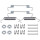 Accessory set parking brake shoes Ø 170 mm A.B.S. for VW CRAFTER and others