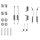 Accessory set brake shoes Ø 178 mm A.B.S. for FORD ESCORT and others