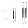 Accessory set brake shoes Ø 200 mm A.B.S. suitable for OPEL CORSA and others