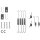 Accessory set brake shoes Ø 200 mm A.B.S. suitable for e.g. MAZDA 626