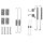 Brake shoe accessory kit Ø 228 mm A.B.S. for FORD ESCORT and others