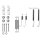 Brake shoe accessory kit Ø 200 mm A.B.S. for OPEL VECTRA and others