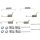 Accessory set parking brake shoes Ø 190 mm A.B.S. for HYUNDAI SANTA and others