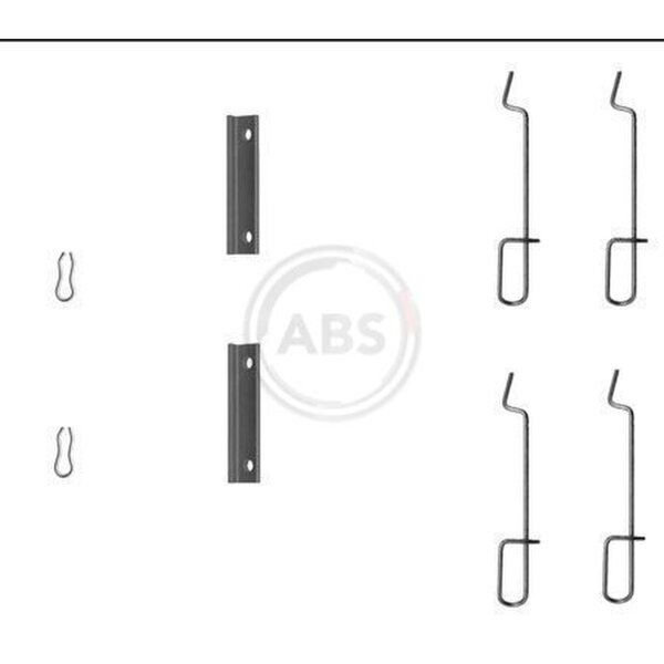 Zubehörsatz Scheibenbremsbelag hinten A.B.S. für CITROËN SAXO