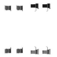 Accessory set disc brake pad A.B.S. suitable for TOYOTA...