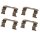 Accessory kit disc brake pad A.B.S. suitable for e.g. NISSAN PICK