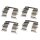 Accessory set disc brake pad A.B.S. suitable for KIA PRO and others