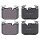 Brake pad set for wear warning indicator 18.2 mm A.B.S. for BMW 1 Series