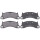 Brake pad set for wear warning indicator 17.3 mm A.B.S. for PORSCHE 911