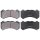 Brake pad set with wear warning 15.4 mm A.B.S. for e.g. JEEP GRAND