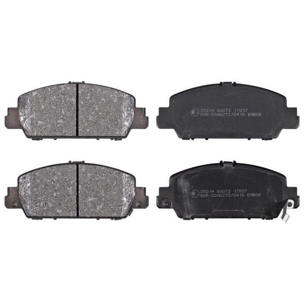 Brake pad set with wear warning 17.4 mm A.B.S. for HONDA HR-V and others