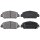 Brake pad set with wear warning 17.4 mm A.B.S. for HONDA HR-V and others