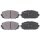 Brake pad set without wear sensor 17.6 mm A.B.S. for TOYOTA YARIS and others