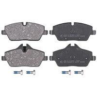 Brake pad set prepared for wear warning indicator 13.7 mm...