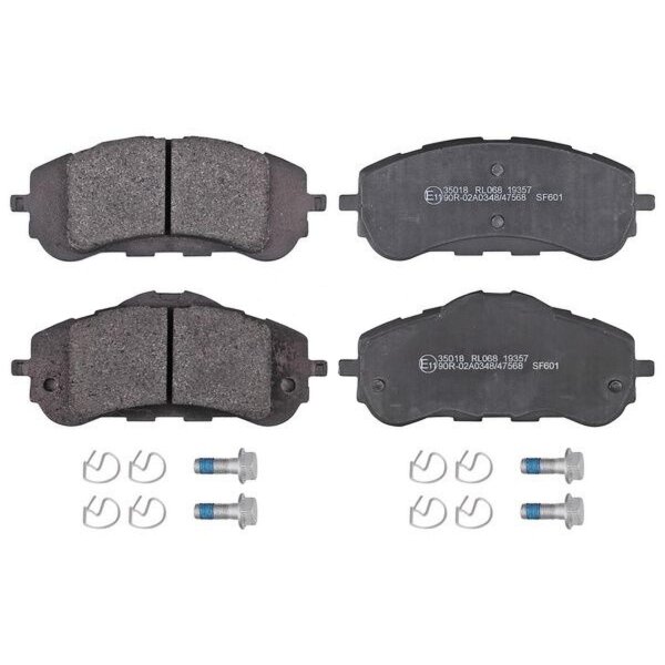 Brake pad set without wear sensor 18.5 mm A.B.S. for PEUGEOT 308 and others