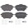 Brake pad set with wear warning 16.7 mm A.B.S. for PEUGEOT 3008 and others