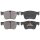 Brake pad set for wear warning indicator 17 mm A.B.S. for CITROËN C4 and others