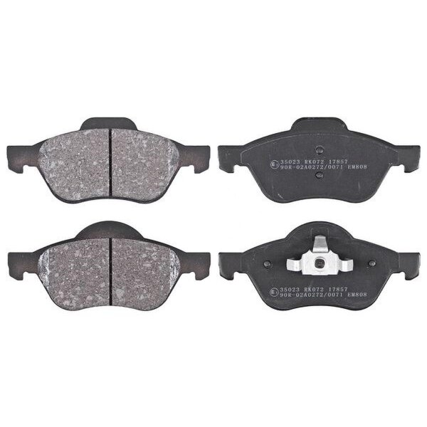 Brake pad set without wear sensor 18 mm A.B.S. for e.g. RENAULT MEGANE