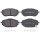 Brake pad set with wear warning 18.6 mm A.B.S. for TOYOTA AURIS and others