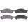 Brake pad set without integrated wear sensor 21 mm A.B.S. for ISUZU