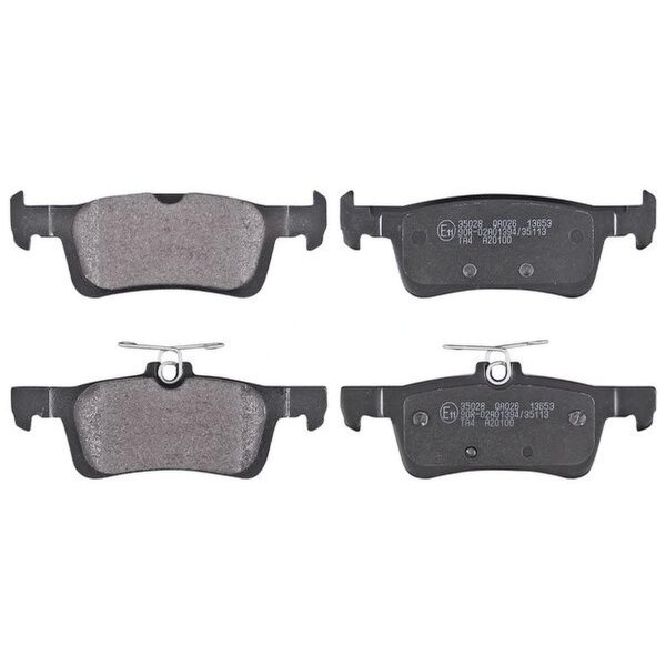 Brake pad set without wear sensor 15.7 mm A.B.S. for PEUGEOT 308 and others