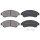 Brake pad set with wear warning 15.8 mm A.B.S. for SUZUKI VITARA and others