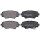 Brake pad set with acoustic wear warning 13.8 mm A.B.S. for e.g. MAZDA 3