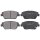 Brake pad set with wear warning 17.2 mm A.B.S. for KIA OPTIMA and others