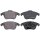 Brake pad set without wear sensor 18.7 mm A.B.S. for e.g. PEUGEOT 208