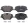 Brake pad set for wear warning indicator 18.5 mm A.B.S. for BMW 5 Series