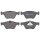 Brake pad set for wear warning indicator 19 mm A.B.S. for e.g. MB E-CLASS