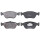 Brake pad set not for wear warning indicator 19.5 mm A.B.S. for e.g. VOLVO V70