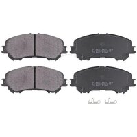 Brake pad set with wear warning 17.5 mm A.B.S. for NISSAN...