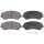 Brake pad set with wear warning 17.5 mm A.B.S. for NISSAN QASHQAI and others