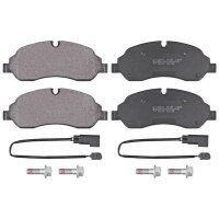 Brake pad set incl. wear warning contact 16.6 mm A.B.S....