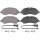 Brake pad set incl. wear warning contact 16.6 mm A.B.S. for FORD TRANSIT