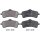 Brake pad set for wear warning indicator 18.9 mm A.B.S. for MB S-CLASS