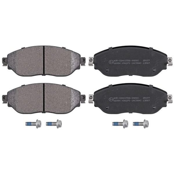 Brake pad set without wear sensor 18 mm A.B.S. for e.g. RENAULT TRAFIC