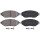 Brake pad set without wear sensor 18 mm A.B.S. for e.g. RENAULT TRAFIC