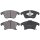 Brake pad set with wear warning 19.5 mm A.B.S. for FORD MONDEO and others