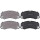 Brake pad set for wear warning indicator 17 mm A.B.S. for PORSCHE 911 and others